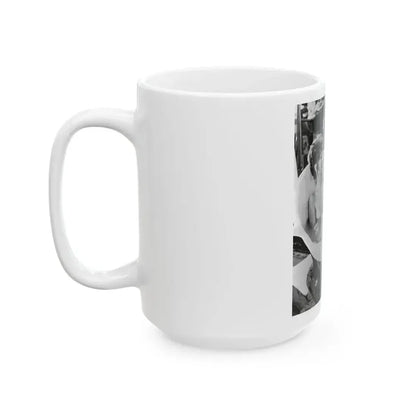 Ingrid Pitt #88 - Topless (Vintage Female Icon) White Coffee Mug - Go Mug Yourself