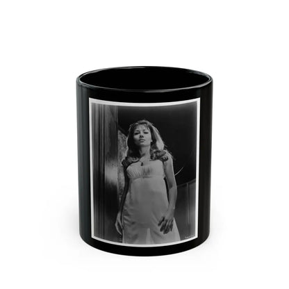 Ingrid Pitt #90 (Vintage Female Icon) Black Coffee Mug-11oz-Go Mug Yourself