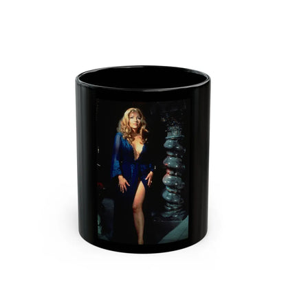 Ingrid Pitt #94 (Vintage Female Icon) Black Coffee Mug-11oz-Go Mug Yourself