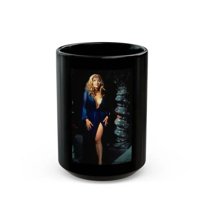 Ingrid Pitt #94 (Vintage Female Icon) Black Coffee Mug 15oz - Go Mug Yourself