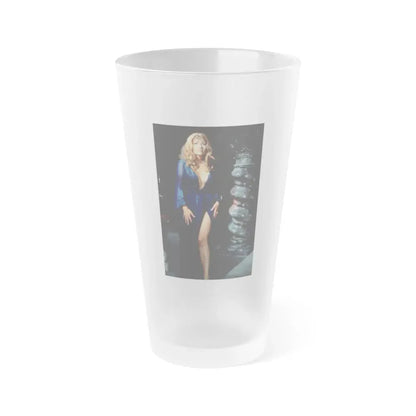 Ingrid Pitt #94 (Vintage Female Icon) Frosted Pint Glass 16oz 16oz Frosted - Go Mug Yourself