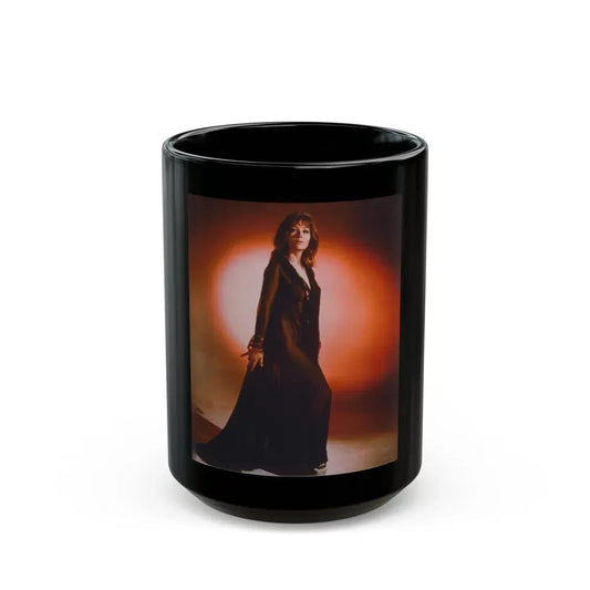 Ingrid Pitt #95 (Vintage Female Icon) Black Coffee Mug 15oz - Go Mug Yourself