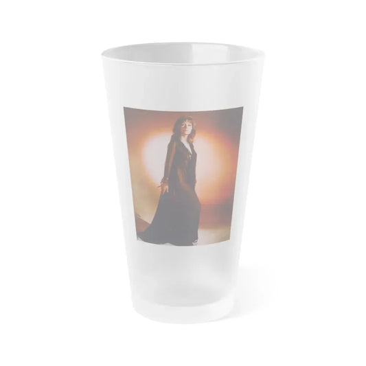Ingrid Pitt #95 (Vintage Female Icon) Frosted Pint Glass 16oz 16oz Frosted - Go Mug Yourself