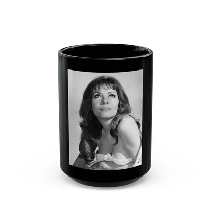 Ingrid Pitt #98 (Vintage Female Icon) Black Coffee Mug 15oz - Go Mug Yourself