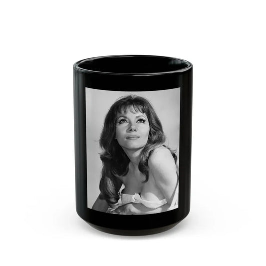 Ingrid Pitt #98 (Vintage Female Icon) Black Coffee Mug 15oz - Go Mug Yourself