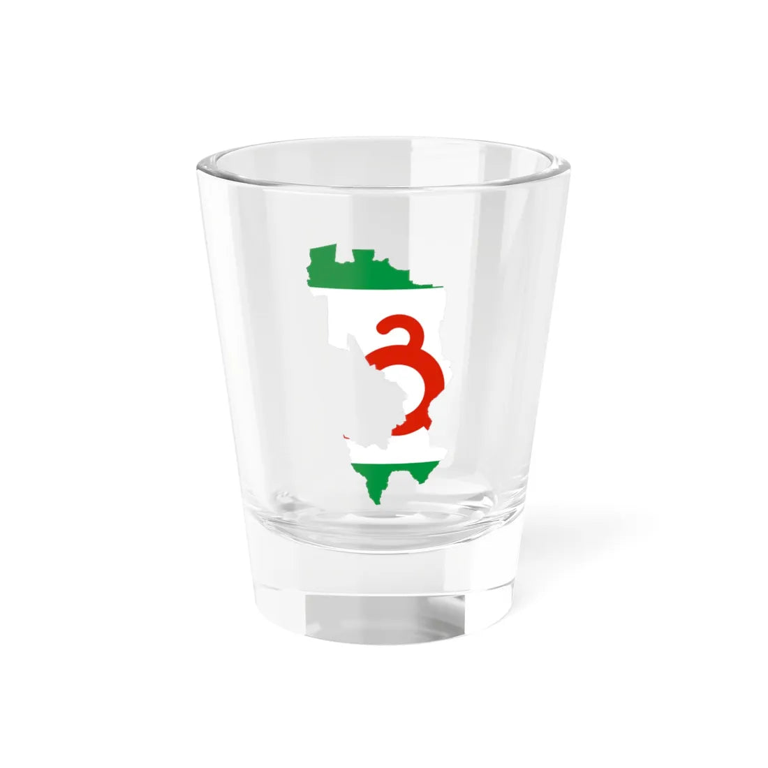Ingushetia-Flagmap (Russia) Shot Glass 1.5oz 1.5oz - Go Mug Yourself