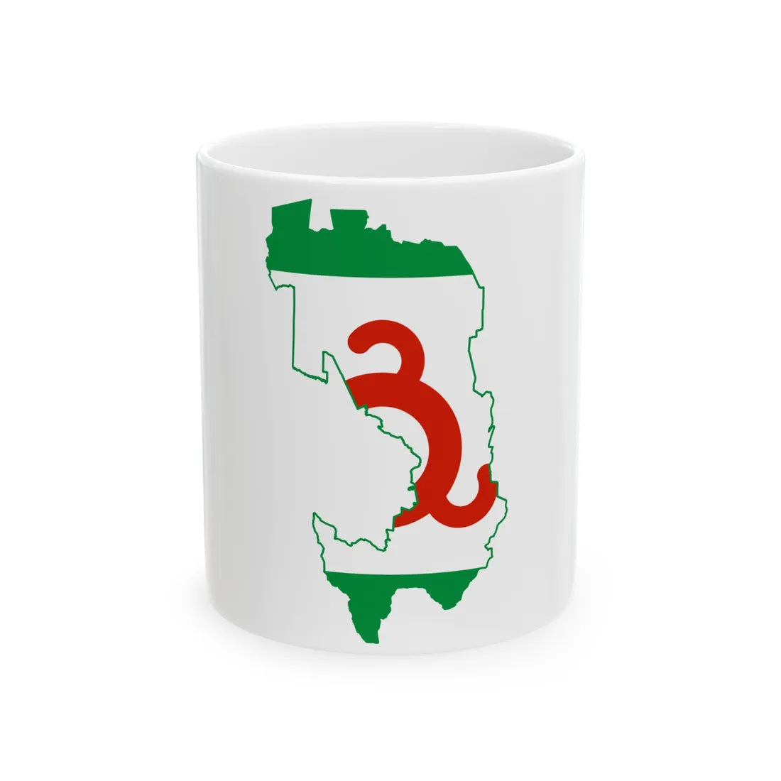 Ingushetia-geo-stub (Russia) White Coffee Mug 11oz - Go Mug Yourself