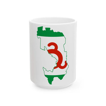 Ingushetia-geo-stub (Russia) White Coffee Mug 15oz - Go Mug Yourself