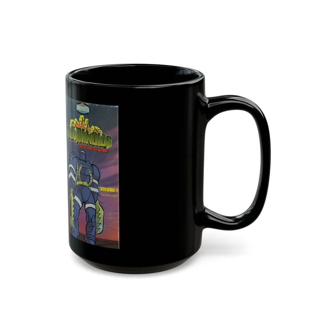 INHUMANOIDS THE EVIL THAT LIES WITHIN (VHS COVER) - Black Coffee Mug-Go Mug Yourself