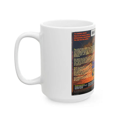INHUMANOIDS THE EVIL THAT LIES WITHIN (VHS COVER) - White Coffee Mug - Go Mug Yourself