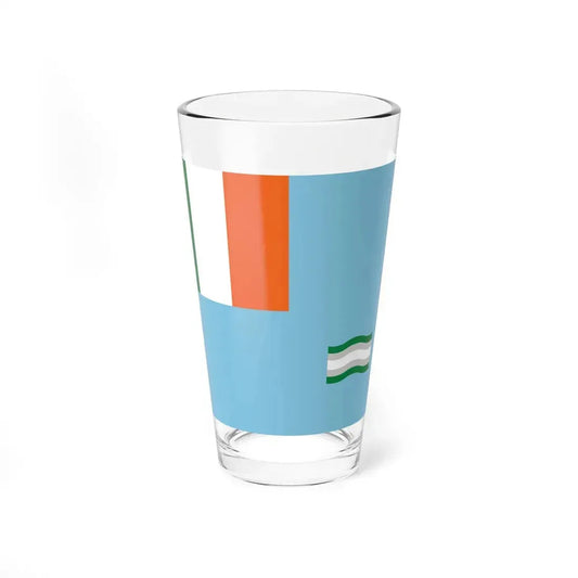 Inland Waterways Association of Ireland flag (Ireland) Pint Glass 16oz 16oz - Go Mug Yourself