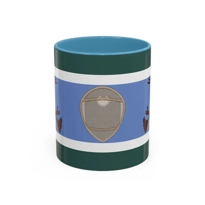 Innu Nation Flag - Accent Coffee Mug 11oz Light Blue - Go Mug Yourself
