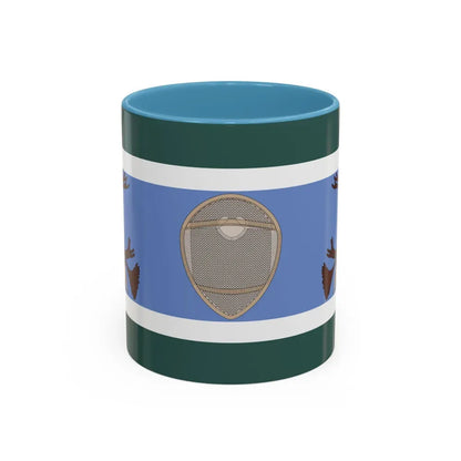 Innu Nation Flag - Accent Coffee Mug 11oz Light Blue - Go Mug Yourself