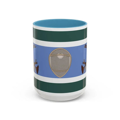 Innu Nation Flag - Accent Coffee Mug 15oz Light Blue - Go Mug Yourself