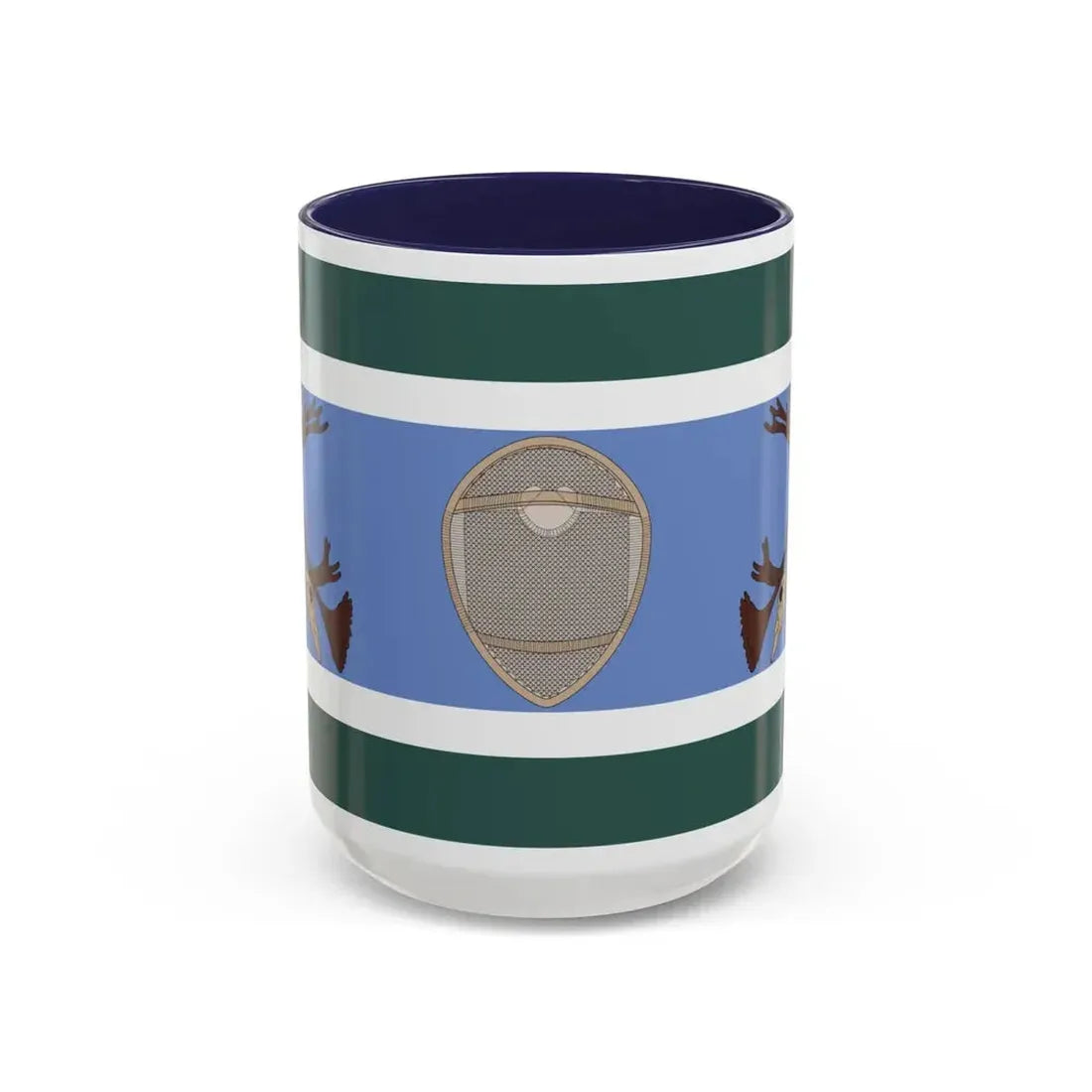 Innu Nation Flag - Accent Coffee Mug 15oz Navy - Go Mug Yourself