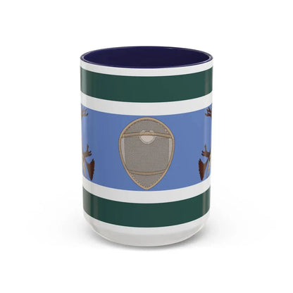Innu Nation Flag - Accent Coffee Mug 15oz Navy - Go Mug Yourself