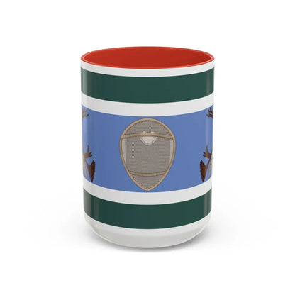 Innu Nation Flag - Accent Coffee Mug 15oz Red - Go Mug Yourself