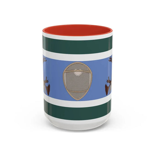 Innu Nation Flag - Accent Coffee Mug 15oz Red - Go Mug Yourself