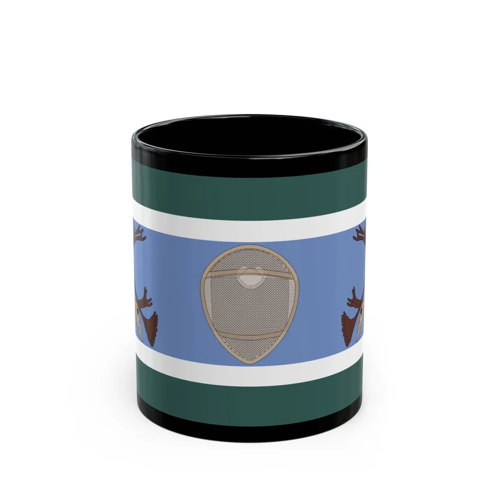 Innu Nation Flag - Black Coffee Mug-11oz-Go Mug Yourself