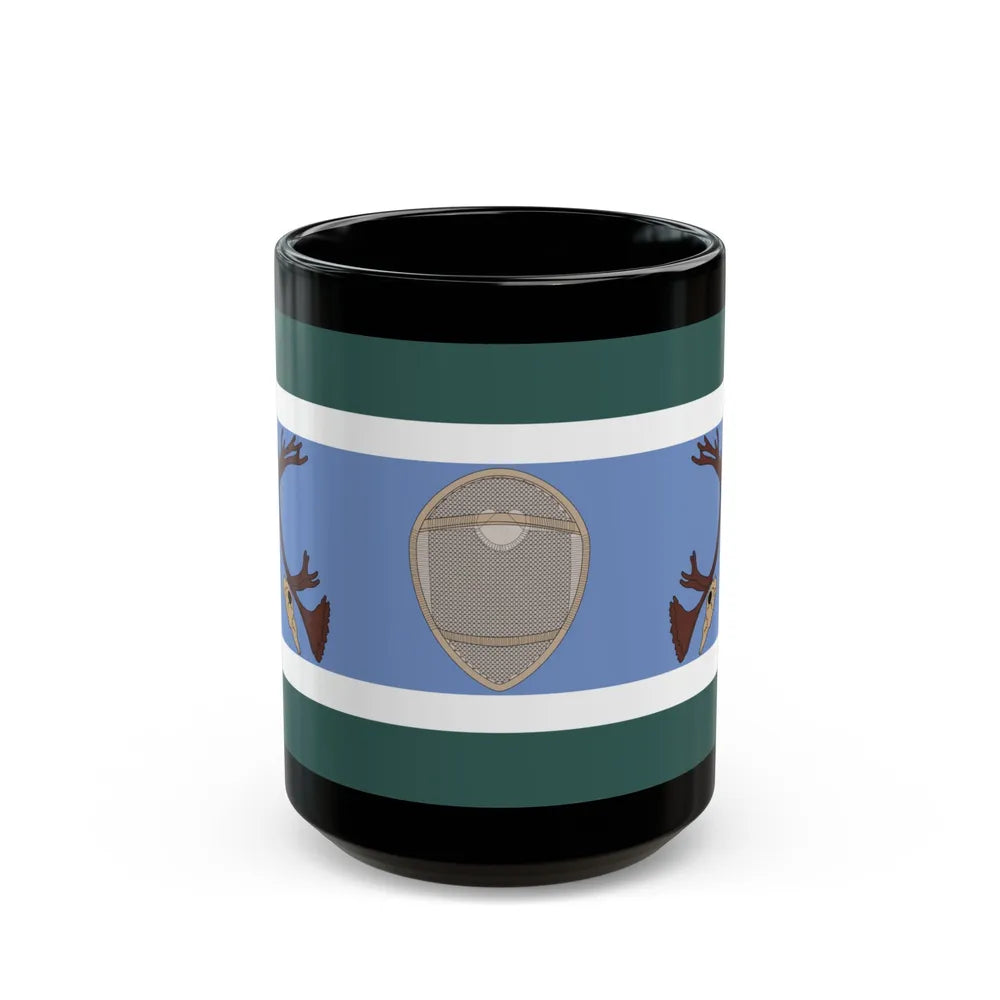 Innu Nation Flag - Black Coffee Mug-15oz-Go Mug Yourself