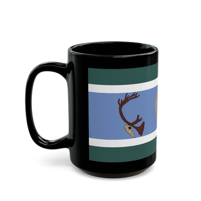 Innu Nation Flag - Black Coffee Mug-Go Mug Yourself