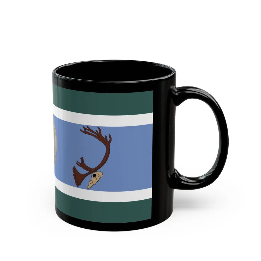 Innu Nation Flag - Black Coffee Mug-Go Mug Yourself