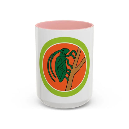 Insect Study (Boy Scout Merit Badge) Accent Coffee Mug 15oz Pink - Go Mug Yourself