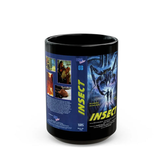 INSECT USA VIDEO (VHS COVER) - Black Coffee Mug-15oz-Go Mug Yourself