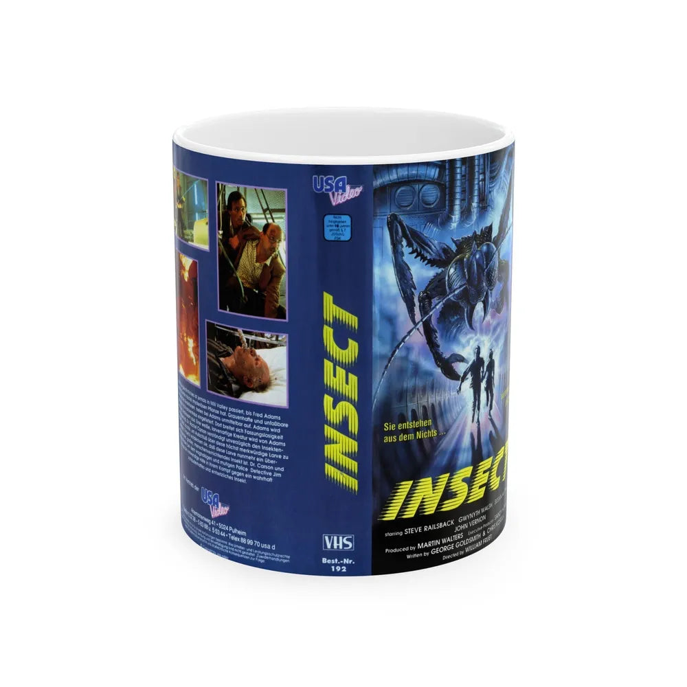 INSECT USA VIDEO (VHS COVER) - White Coffee Mug-11oz-Go Mug Yourself