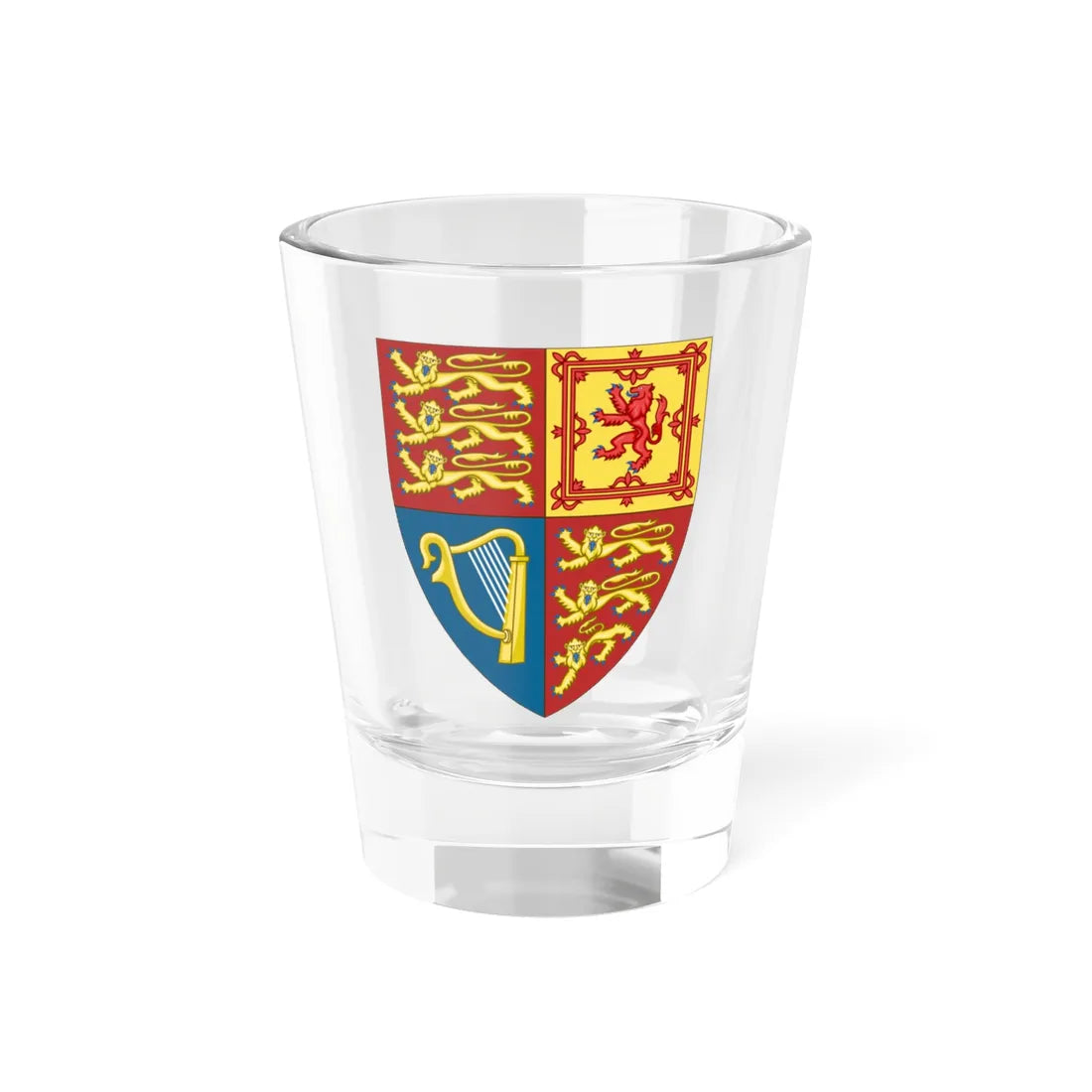 Insigne Britanniarum Regni (United Kingdom) (Coat of Arms) Shot Glass 1.5oz 1.5oz - Go Mug Yourself