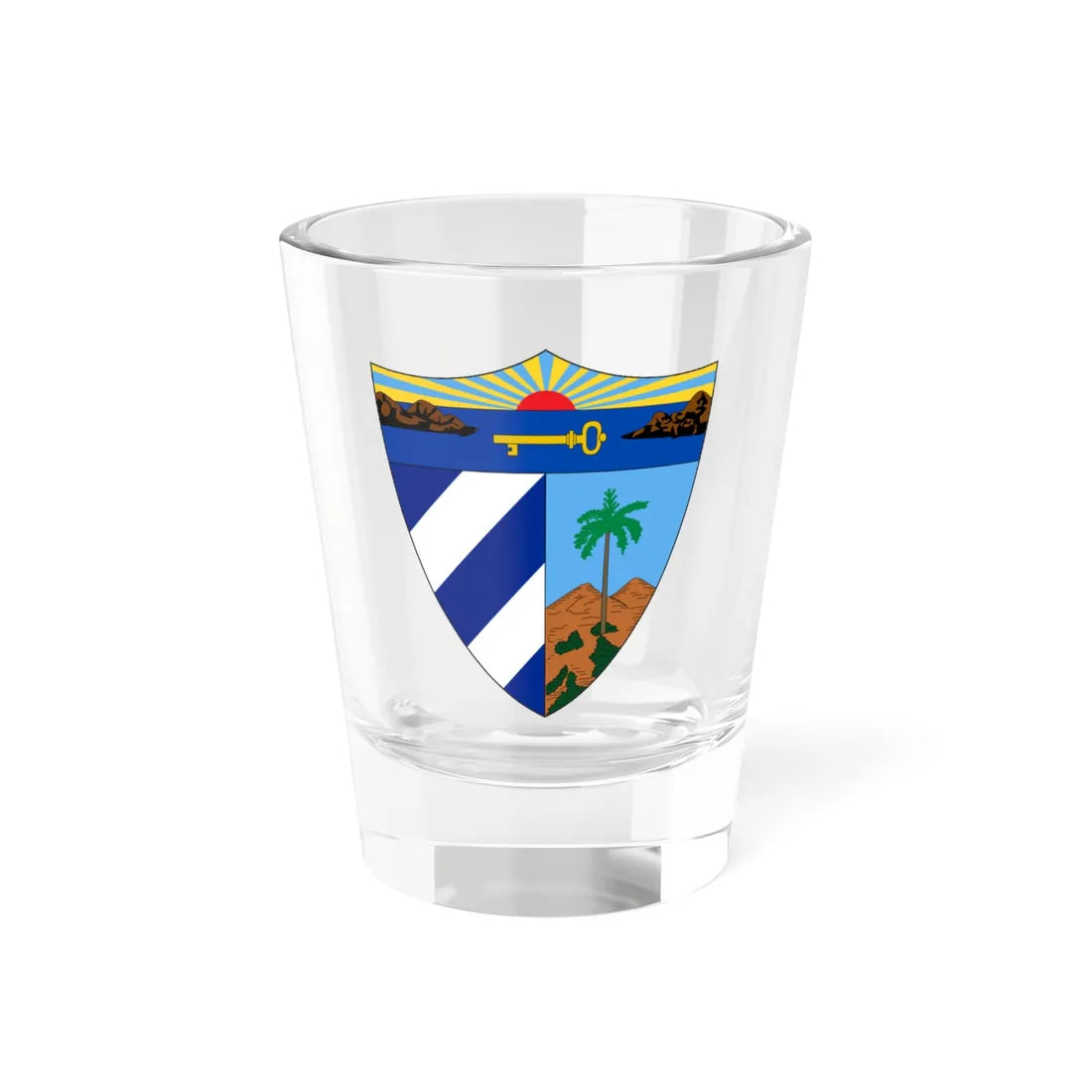 Insigne Cubicum (Cuba) (Coat of Arms) Shot Glass 1.5oz 1.5oz - Go Mug Yourself