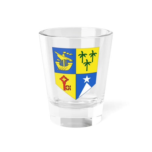 Insigne Mauritiae (Mauritius) (Coat of Arms) Shot Glass 1.5oz 1.5oz - Go Mug Yourself