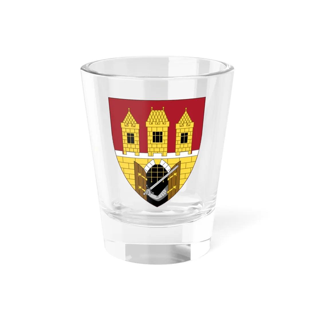 Insigne Pragae (Czech Republic) (Coat of Arms) Shot Glass 1.5oz 1.5oz - Go Mug Yourself