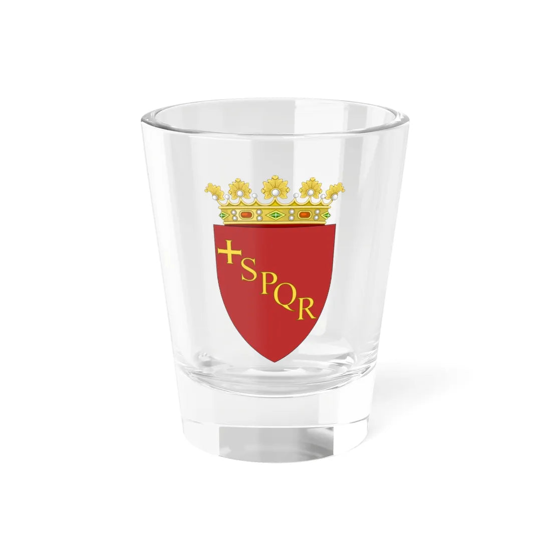 Insigne Romanum coronatum (Italy) (Coat of Arms) Shot Glass 1.5oz 1.5oz - Go Mug Yourself