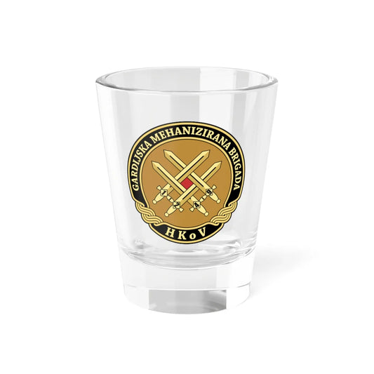 Insignia Croatia Army GMBR v1 (Croatia) (Coat of Arms) Shot Glass 1.5oz 1.5oz - Go Mug Yourself