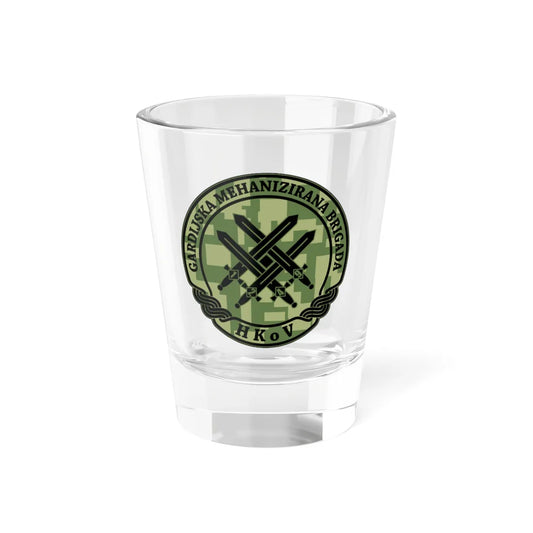Insignia Croatia Army GMBR v2 (Croatia) (Coat of Arms) Shot Glass 1.5oz 1.5oz - Go Mug Yourself