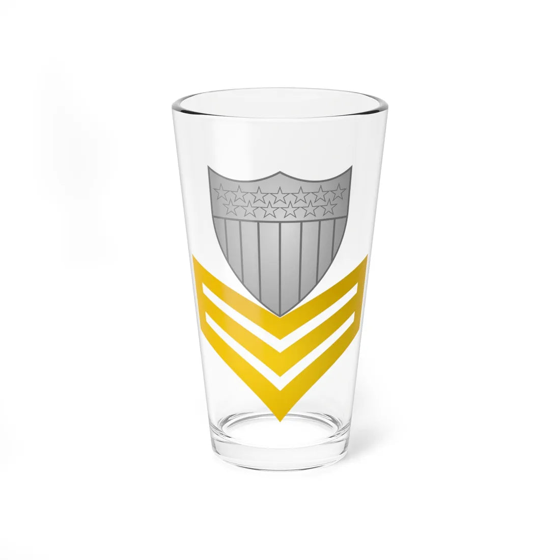 Insignia of a United States Coast Guard petty officer first class (United States) (Military Rank) Pint Glass 16oz 16oz - Go Mug Yourself