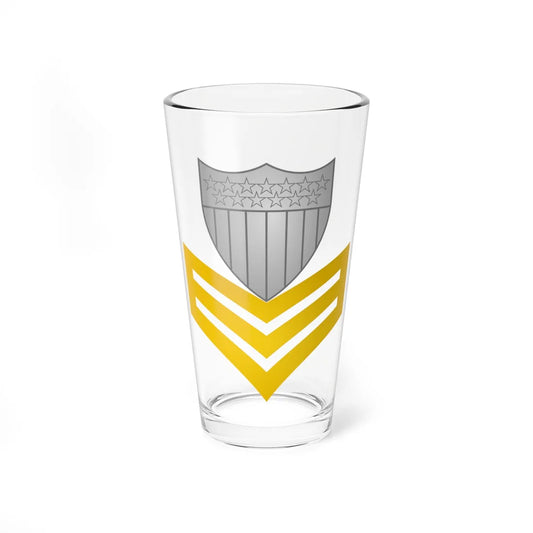 Insignia of a United States Coast Guard petty officer first class (United States) (Military Rank) Pint Glass 16oz 16oz - Go Mug Yourself
