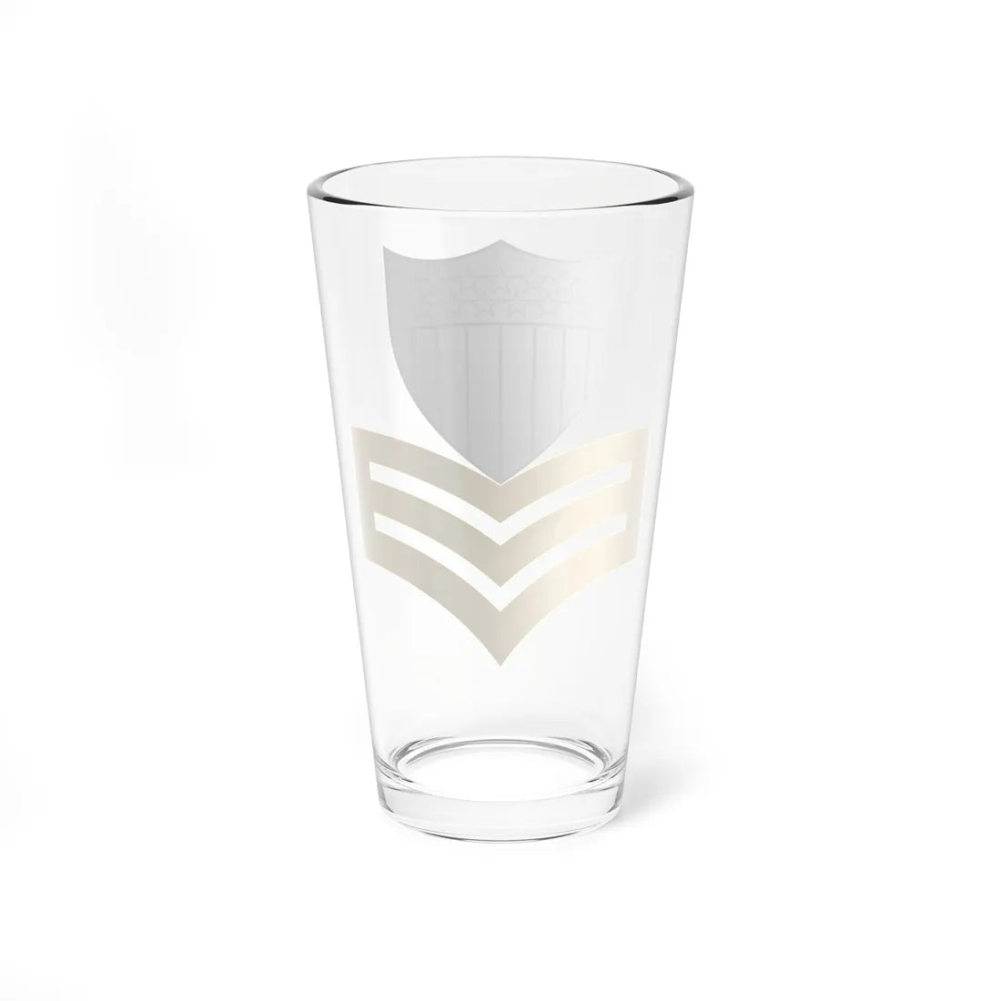 Insignia of a United States Coast Guard petty officer first class (United States) (Military Rank) Pint Glass 16oz - Go Mug Yourself