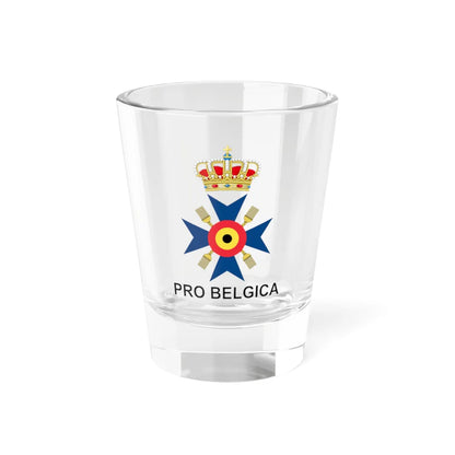 Insignia of Pro Belgica (Belgium) (Coat of Arms) Shot Glass 1.5oz 1.5oz - Go Mug Yourself
