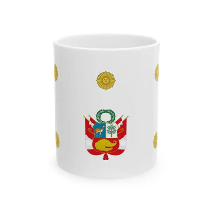 Insignia of the President of Peru (Peru) White Coffee Mug 11oz - Go Mug Yourself