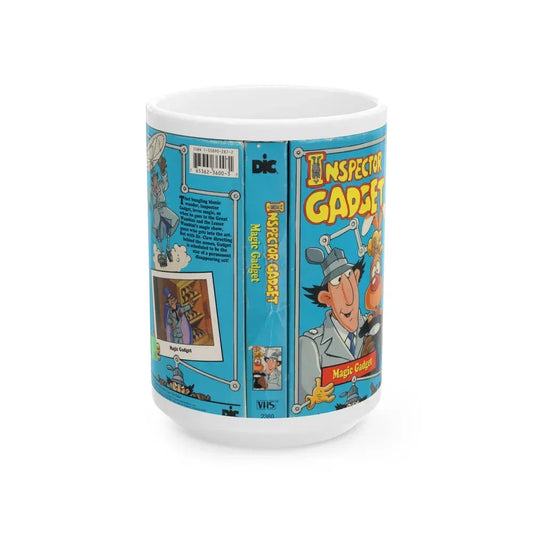 INSPECTOR GADGET MAGIC GADGET (VHS COVER) - White Coffee Mug 15oz - Go Mug Yourself