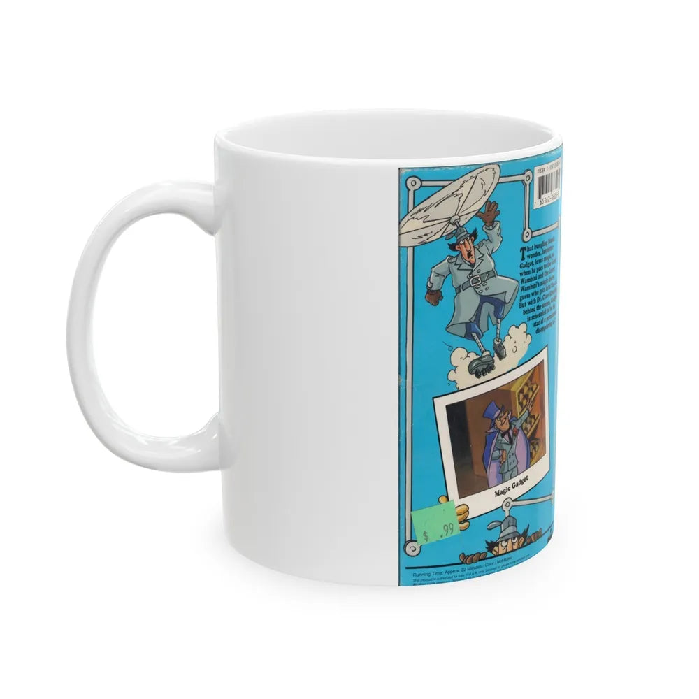 INSPECTOR GADGET MAGIC GADGET (VHS COVER) - White Coffee Mug-Go Mug Yourself