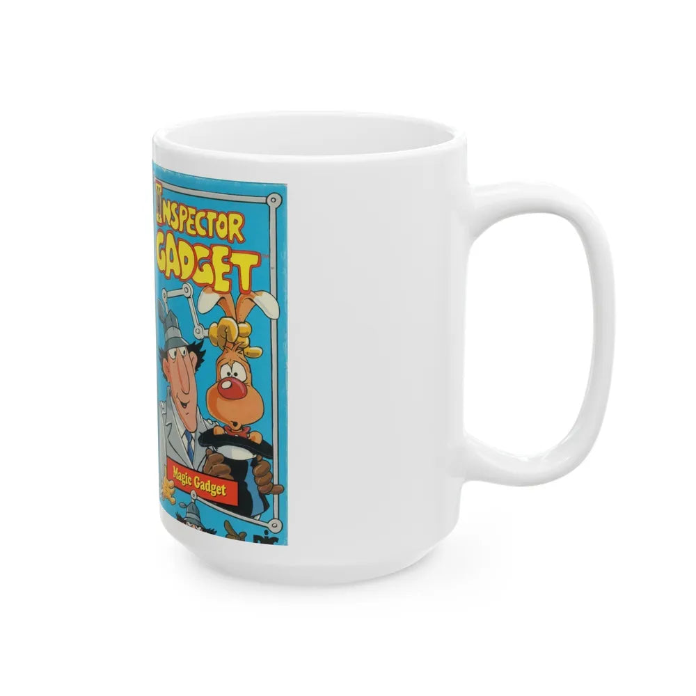 INSPECTOR GADGET MAGIC GADGET (VHS COVER) - White Coffee Mug-Go Mug Yourself