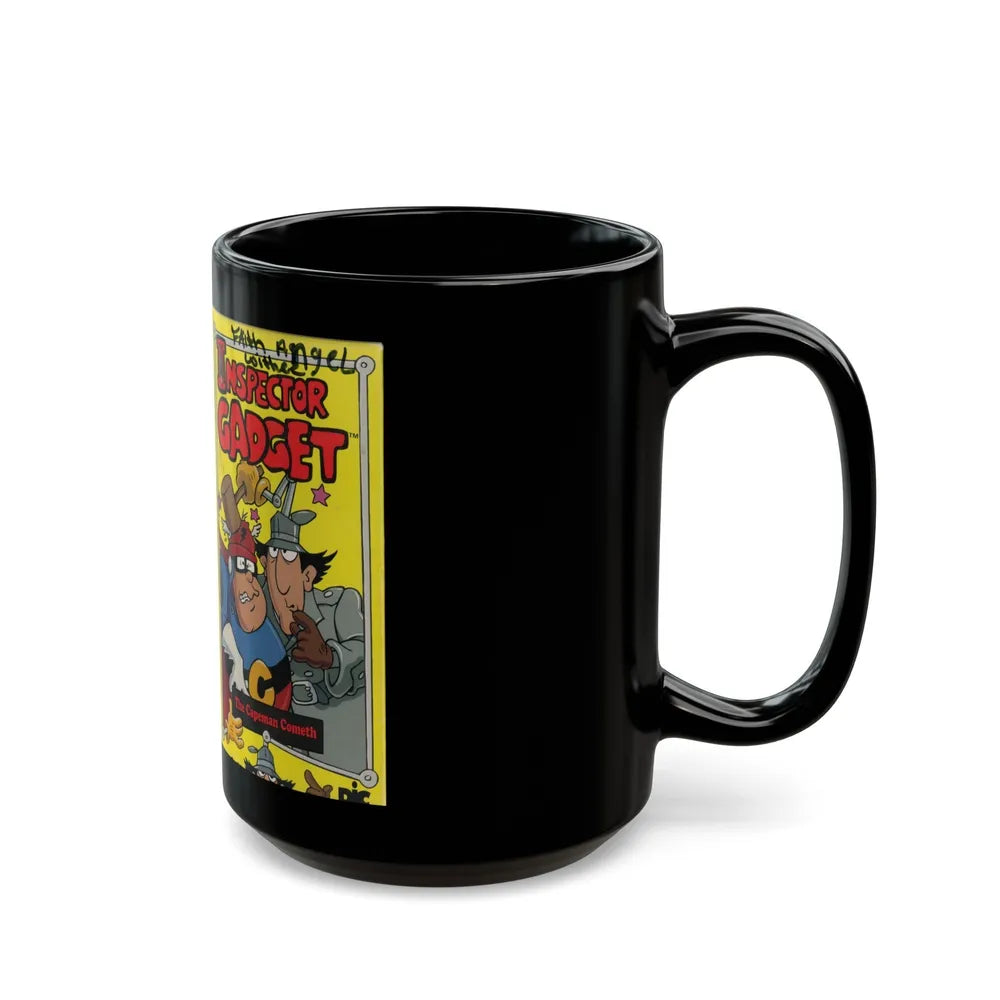 INSPECTOR GADGET THE CAPEMAN COMETH (VHS COVER) - Black Coffee Mug-Go Mug Yourself