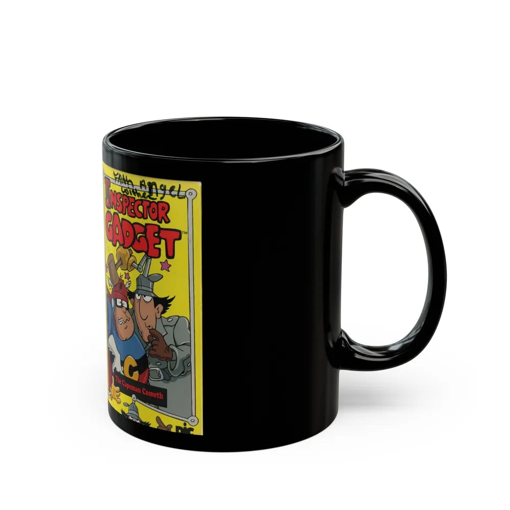 INSPECTOR GADGET THE CAPEMAN COMETH (VHS COVER) - Black Coffee Mug-Go Mug Yourself