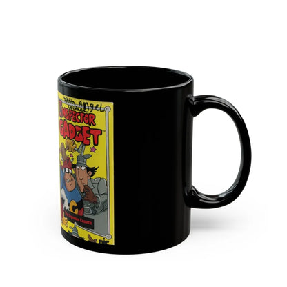 INSPECTOR GADGET THE CAPEMAN COMETH (VHS COVER) - Black Coffee Mug-Go Mug Yourself