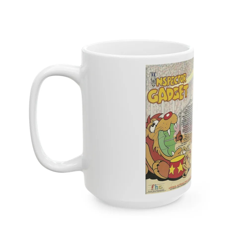 INSPECTOR GADGET THE REVENGE OF DR CLAW (VHS COVER) - White Coffee Mug-Go Mug Yourself