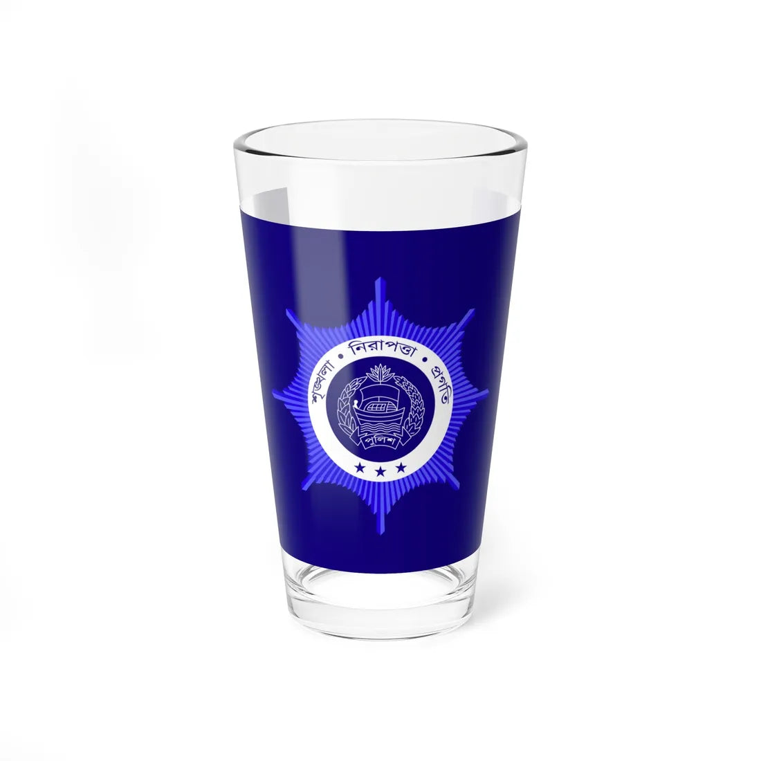 Inspector General of Police Bangladesh Flag (Bangladesh) Pint Glass 16oz 16oz - Go Mug Yourself