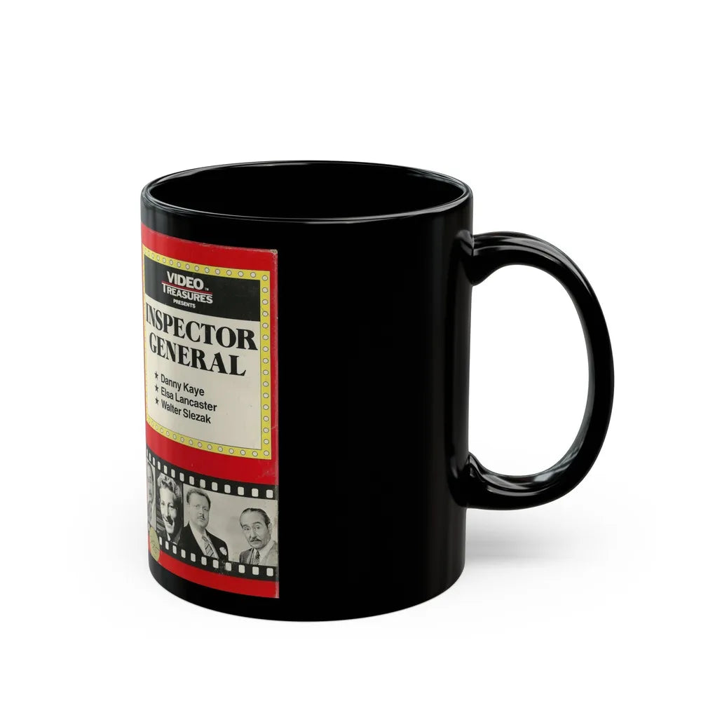 INSPECTOR GENERAL VIDEO TREASURES (VHS COVER) - Black Coffee Mug-Go Mug Yourself